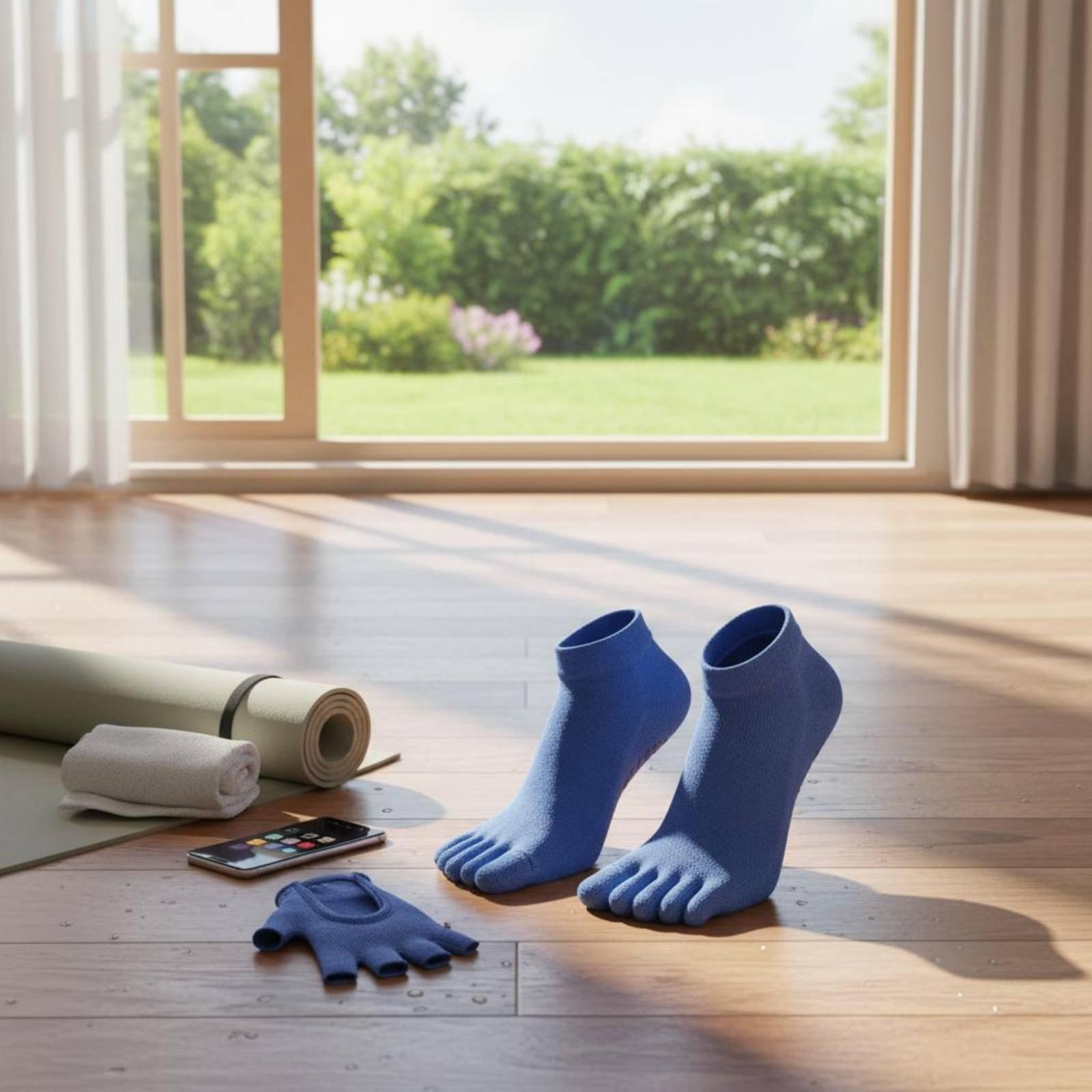 Grip Sock Yoga - Calcetines Deportivos Antideslizantes para Mujer, Calcetines